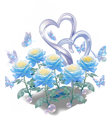 冰藍蝶舞玫瑰
