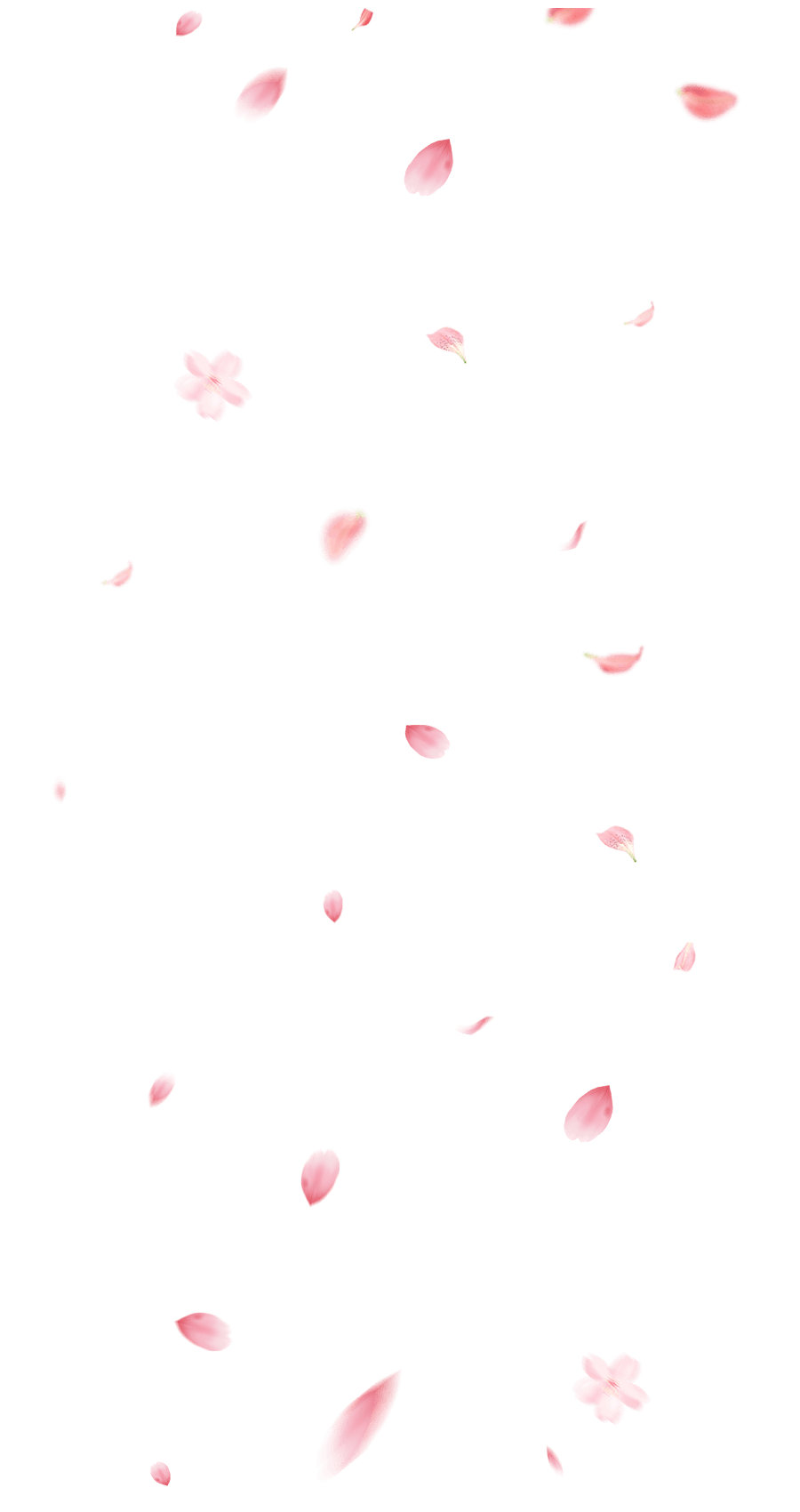 Falling petals