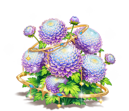 葡萄紫牡丹菊